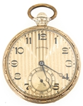 20TH C. ILLINOIS MENS GOLD FILLED CASE POCKET WATCH