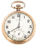 20TH C. ILLINOIS MENS GOLD FILLED CASE POCKET WATCH