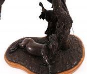 KEN MARTIN JR INDIAN BURIAL BRONZE STATUE 5/125 EDITION