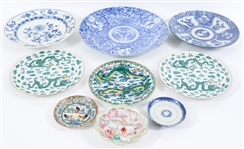 CHINESE PORCELAIN PLATES & DISHES 