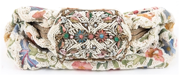 20TH C. BEADED BAGS AND LEATHER COIN PURSES