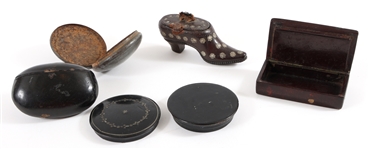 SNUFF BOXES - LOT OF 5