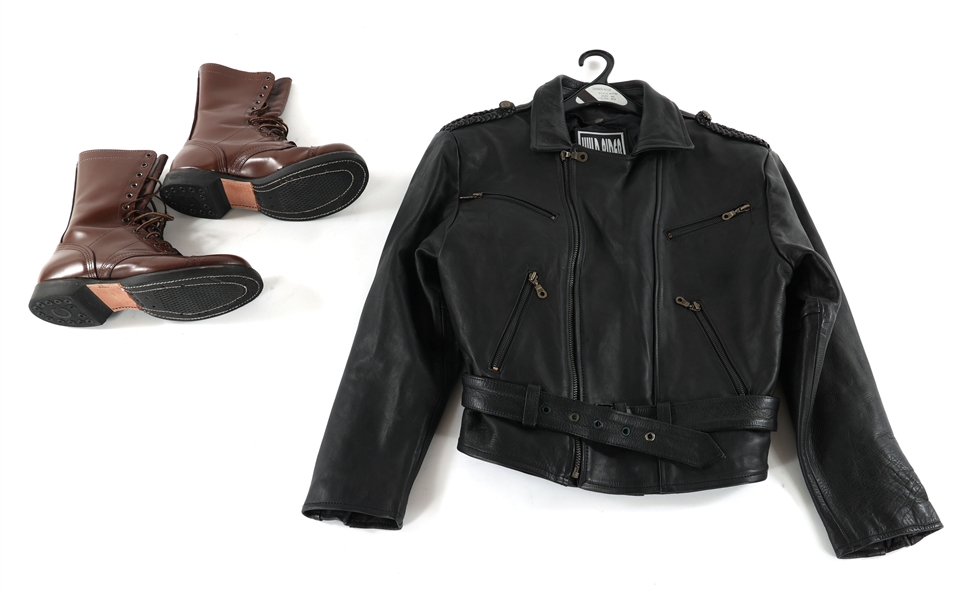 CORCORAN LEATHER JUMP BOOTS & WILD RIDER LEATHER JACKET