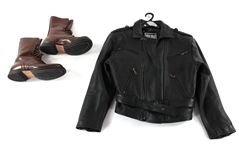 CORCORAN LEATHER JUMP BOOTS & WILD RIDER LEATHER JACKET