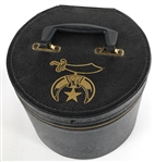 MASONIC SHRINER FEZ, BOLO TIE, & BOX