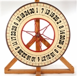 1930s HAND PAINTED WOOD GAMING WHEEL