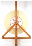 1930s HAND PAINTED WOOD GAMING WHEEL