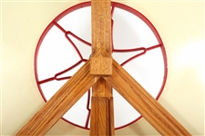 1930s HAND PAINTED WOOD GAMING WHEEL