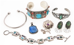 STERLING SILVER SIGNED JEWELRY - BRACELETS & MORE
