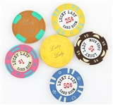 LUCKY LADY CARD ROOM SAN DIEGO CALIFORNIA POKER CHIPS