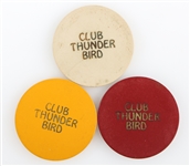 CLUB THUNDERBIRD SAN PABLO CALIFORNIA POKER CHIPS