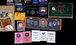 1980'S & 90'S BASEBALL CARDS - LOT OF 16 SETS 