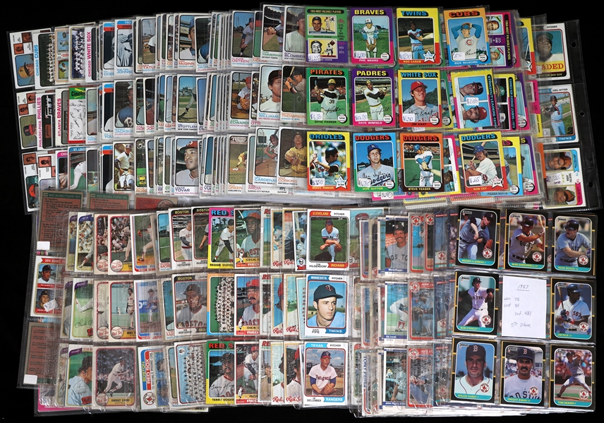 1970s & 80s TOPPS BASEBALL TRADING CARDS