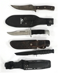 FIXED BLADE HUNTING KNIVES - LOT OF THREE