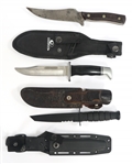 FIXED BLADE HUNTING KNIVES - LOT OF THREE