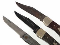 TASCO & CASE FOLDING KNIVES LOT OF THREE