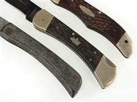 TASCO & CASE FOLDING KNIVES LOT OF THREE