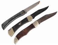 TASCO & CASE FOLDING KNIVES LOT OF THREE
