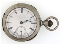 ELGIN G.M. WHEELER SILVERINE CASE POCKET WATCH
