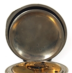 ELGIN G.M. WHEELER SILVERINE CASE POCKET WATCH
