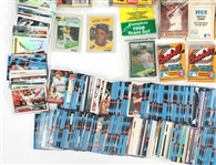 1980'S - 90'S BASEBALL TRADING CARDS, YEARBOOK STICKERS