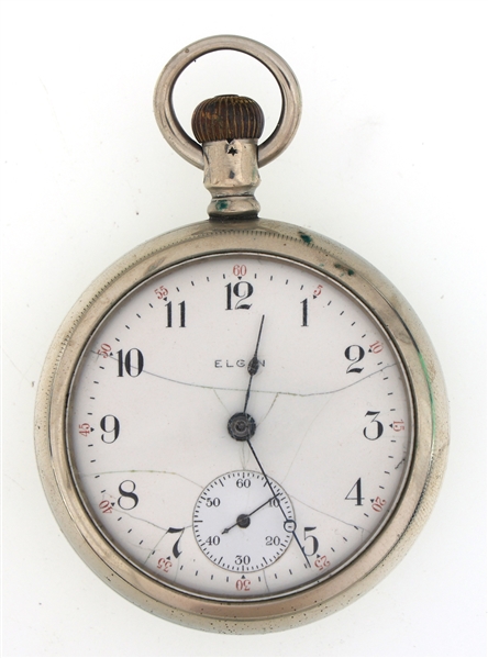 ELGIN ORESILVER CASE POCKET WATCH