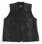 MEN'S BLACK LEATHER JACKETS, VEST, & PANTS