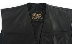 MEN'S BLACK LEATHER JACKETS, VEST, & PANTS