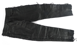 MEN'S BLACK LEATHER JACKETS, VEST, & PANTS