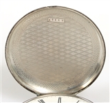 MEN'S SWISS .935 SILVER CASE POCKET WATCH