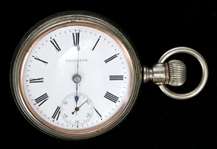 EVANSTON NICKEL ALLOY CASE POCKET WATCH