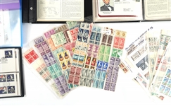INTL. & U.S. FIRST DAY COVERS & UNUSED STAMPS SHEETS