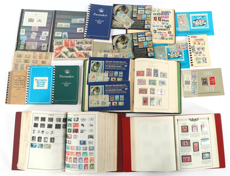 DOMESTIC AND INTERNATIONAL STAMPS & ALBUMS