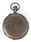 LOCLE JULES ROBERT .800 SILVER POCKET WATCH