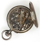 LOCLE JULES ROBERT .800 SILVER POCKET WATCH