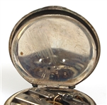 LOCLE JULES ROBERT .800 SILVER POCKET WATCH
