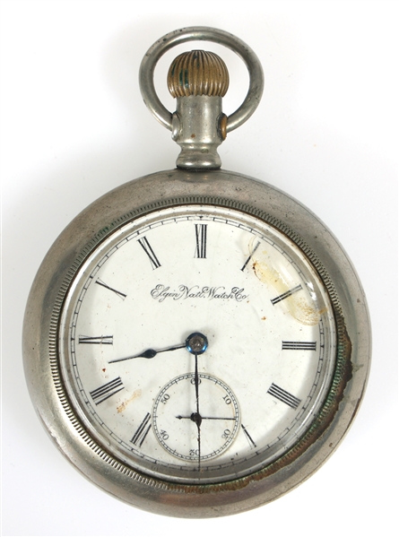 MENS ELGIN SILVEROID CASE POCKET WATCH