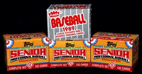 1989 BASEBALL TRADING CARD SETS IN BOXES