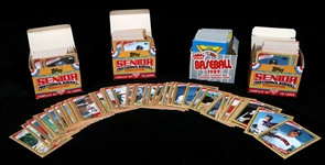 1989 BASEBALL TRADING CARD SETS IN BOXES
