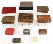 COLLECTION OF DECORATIVE BOXES