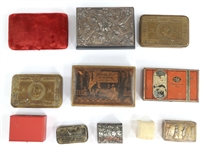 COLLECTION OF DECORATIVE BOXES