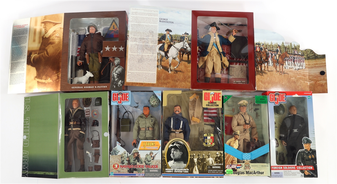 GI JOE & LT GENERAL PATTON MILITARY ACTION FIGURES