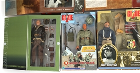 GI JOE & LT GENERAL PATTON MILITARY ACTION FIGURES