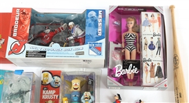 TOYS, FIGURINES, & COMICS - PEANUTS, BARBIE, NHL, & MORE
