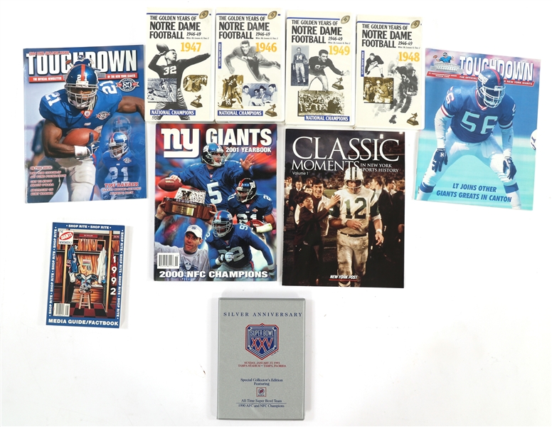 PRO & COLLEGE FOOTBALL MEMORABILIA & EMPHEMERA