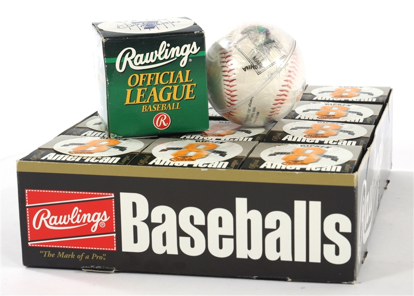 COMMEMORATIVE RAWLINGS OFFICIAL LEAGUE BASEBALLS 