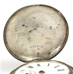 .800 SILVER CASE POCKET WATCHES - FOR PARTS OR REPAIRS