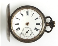 .800 SILVER CASE POCKET WATCHES - FOR PARTS OR REPAIRS