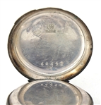 .800 SILVER CASE POCKET WATCHES - FOR PARTS OR REPAIRS