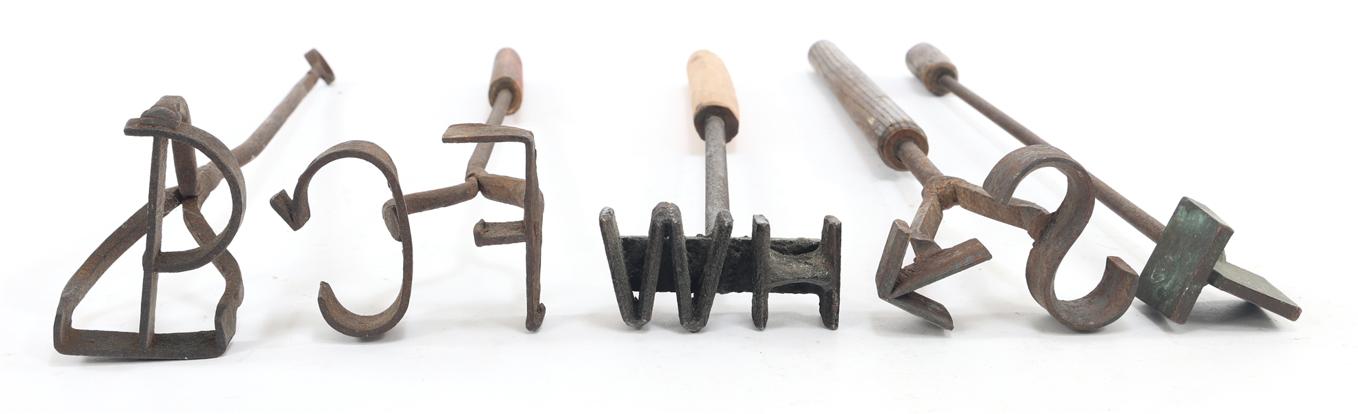 BRANDING IRONS - LOT OF 5
